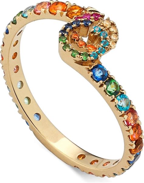 gucci multi.gem.ring|Gucci Rings for Women .